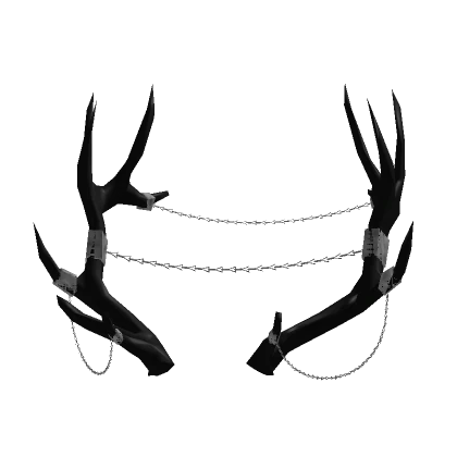 Black Iron Chained Antlers