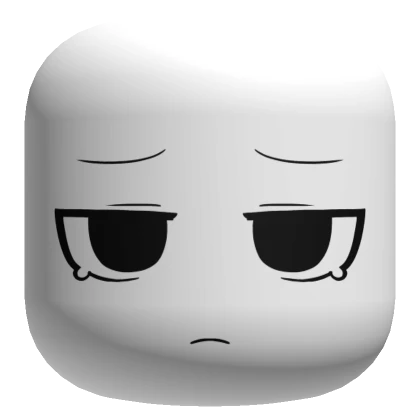 Cute Crying Face - White