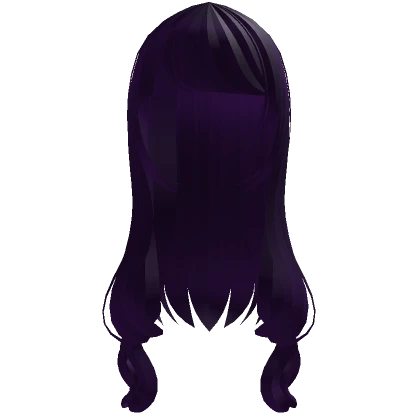 † adorable swirly y2k haircut dark purple