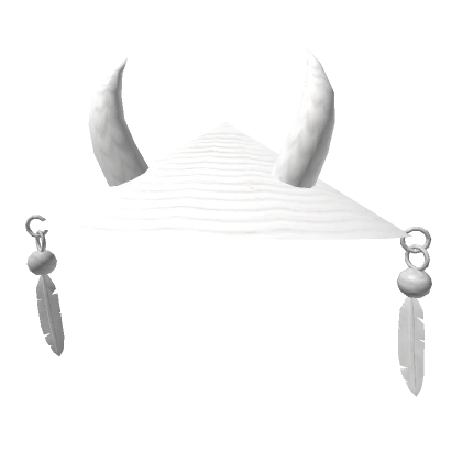 White Oni Samurai Hat