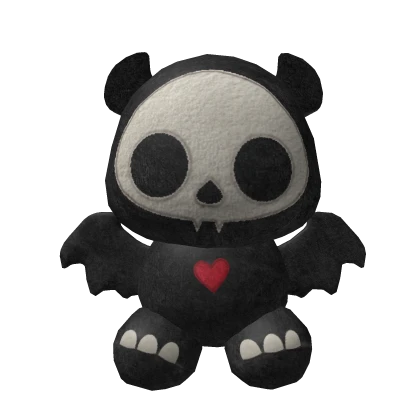 SKELETON ANIMAL BAT PLUSH BACKPACK