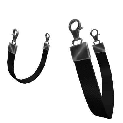 Lavish Suspenders - Silver N'Black