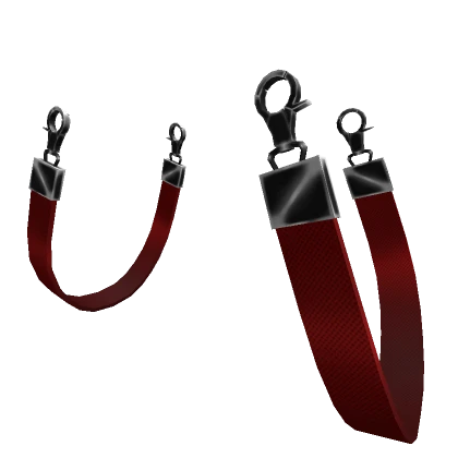 Lavish Suspenders - Red & Black