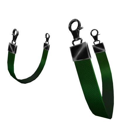 Lavish Suspenders - Green & Black
