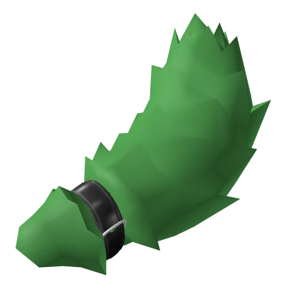 Green Fluffy Collared Tail