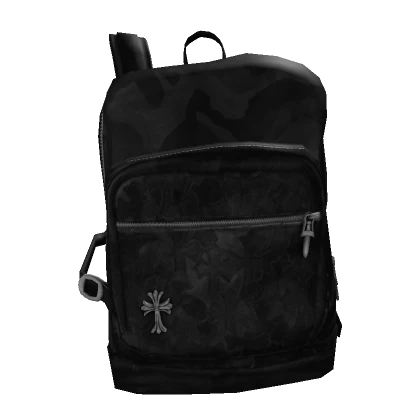 Camo Leather Chrome Off-Shoulder Backpack [1.0]