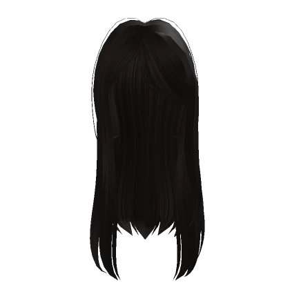 long vampire haircut side bangs dark brown