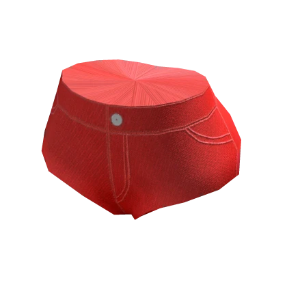 Red Jean Shorts