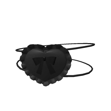 low heart ruffle eyepatch 