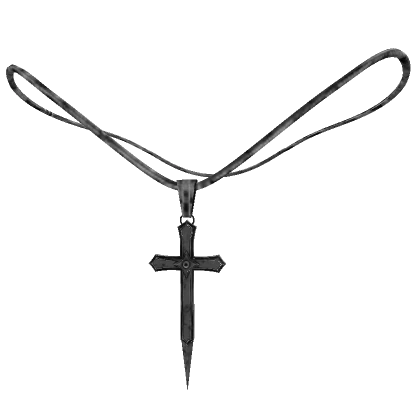 Silver Vampire Cross Necklace [1.0]