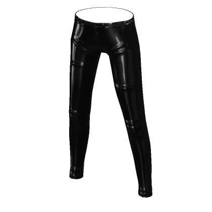 Black Latex Leggings