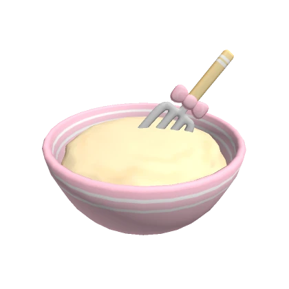 ♡ kawaii pink mixing dough chef bakery (holding)