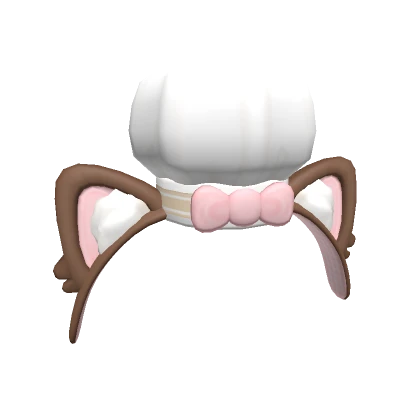 ♡ kawaii choco cat ears bakery chef headband