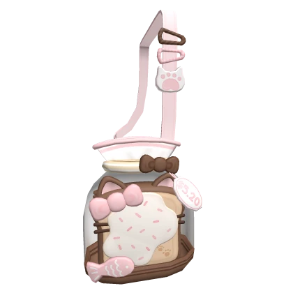 ♡ kawaii choco cat bread chef bakery bag 1.0