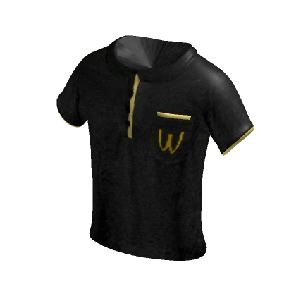 Fast food worker shirt - Black