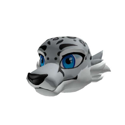 Canine Snow Leopard Head