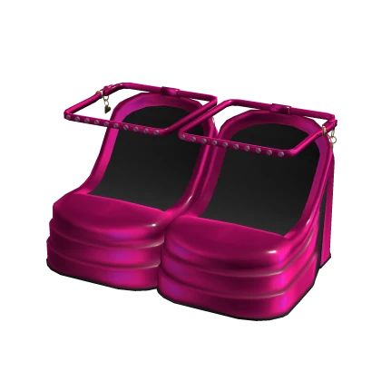 3.0 Supermodel Satin Heels (Hot Pink)