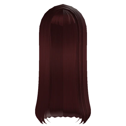 † long gothic hair v bangs red