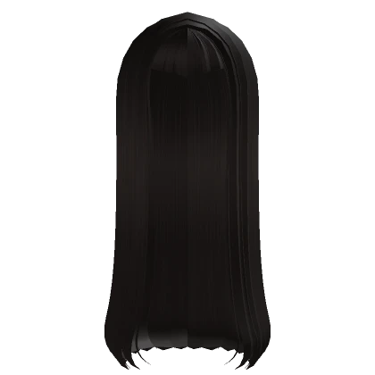 † long gothic hair v bangs dark brown