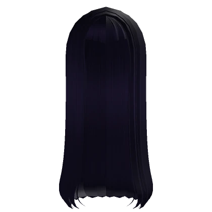 † long gothic hair v bangs dark purple