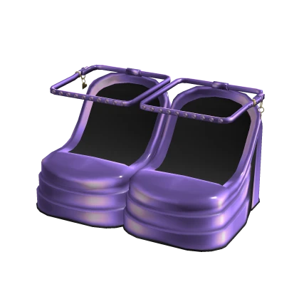 3.0 Supermodel Satin Heels (Baby Purple)