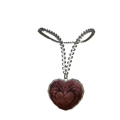 Gothic Red Heart Necklace