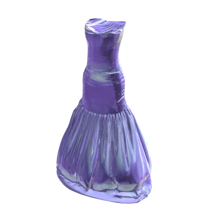 Purple Mermaid Gown