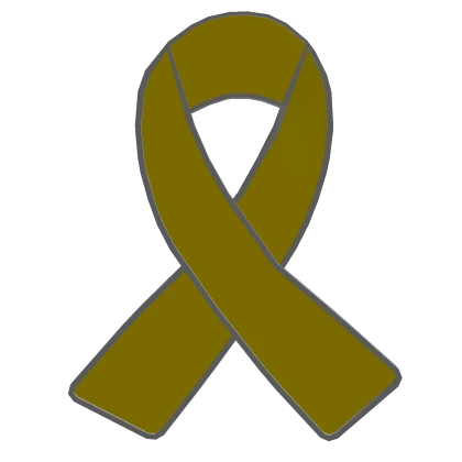 Yellow Awareness Ribbon Pin