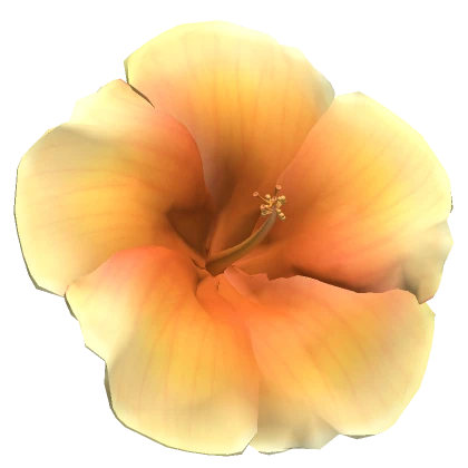 Summer Orange Hibiscus Hair Flower