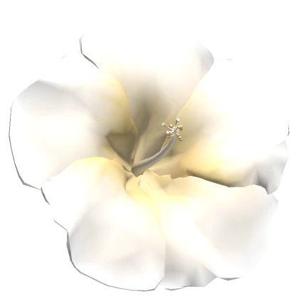 White Summer Hibiscus Hair Flower