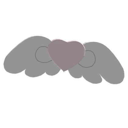 ♡ kawaii pastel pink heart angel hairclip