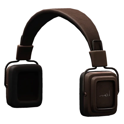 Vintage Headphones Brown