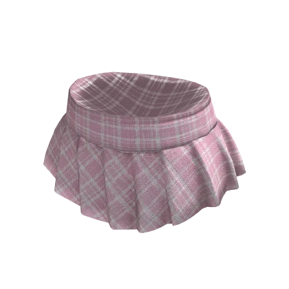 Plaid Pink School Mini Skirt