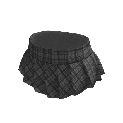 Plaid Gray School Mini Skirt