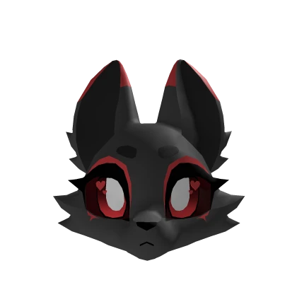Red Black Demon Fox Female Kemono