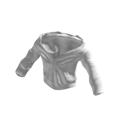 White Off the Shoulders Half-Zip Jacket