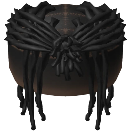 Black Skinny Tied Back Dreadlocks