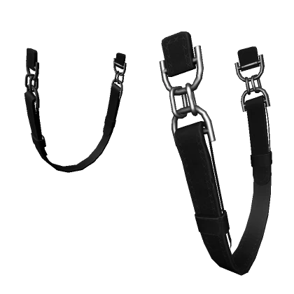 Black Waist Suspender Straps 1.0