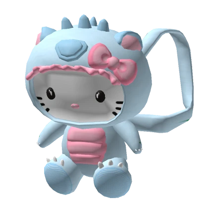 3.0 Baby Blue Dino Kitty Backpack