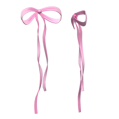 Pink Delicate Cutesy Side Hair Bows