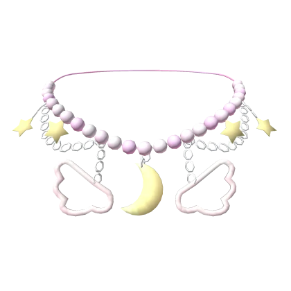 ☆ Kawaii Pink Angelic Constellation Necklace ☆