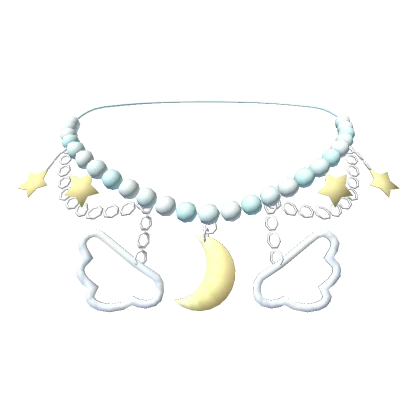 ☆ Kawaii Blue Angelic Constellation Necklace ☆