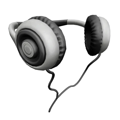 White Wired Neck Headphones