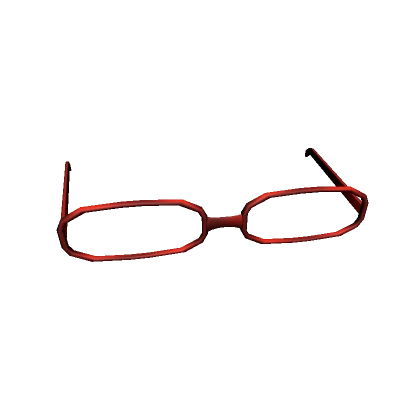 Cute Round Rim Glasses - Red