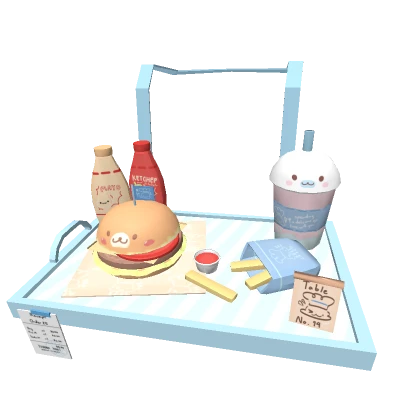 3.0 Kawaii Seal Fast Food Tray