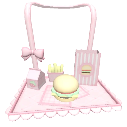 fast food tray 3.0 (pink)