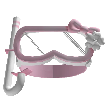 Kawaii Beach Goggles Swimming White And Pink