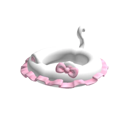 Kawaii Beach Floatie Swimming Pink And White