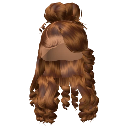 𝓖 Caramel Curled Half Up Half Down Updo Lace