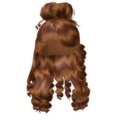 𝓖 Caramel Curled Half Up Half Down Updo Lace